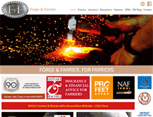 Tablet Screenshot of forgeandfarrier.co.uk